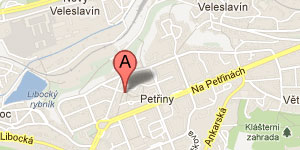 Mapa - lokace společnosti AMI Praha